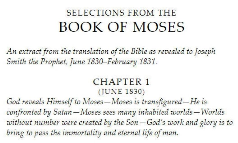 Book of Moses Chapter 1
